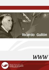 Portada:Ricardo Gullón / director Germán Gullón