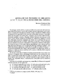 Portada:Acerca de los trueques de sibilantes /s/-/&#265;/ y /&#349;/-/&#265;/ en la evolución del español / Bonifacio Rodríguez Díez