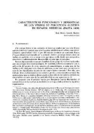 Portada:Características funcionales y semánticas de las verbos de percepción auditiva en español medieval (hasta 1400)