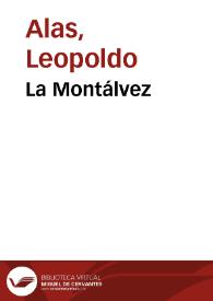 Portada:La Montálvez / Leopoldo Alas