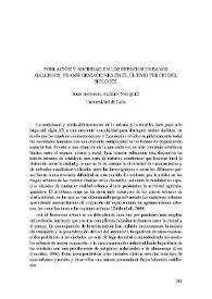 Portada:Población y sociedad en los espacios urbanos gallegos: transformaciones en el último tercio del siglo XX / José Antonio Aldrey Vázquez