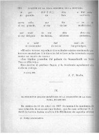 Portada:Manuscritos árabes españoles de la colección de la casa Brill, de Leiden / Francisco Codera