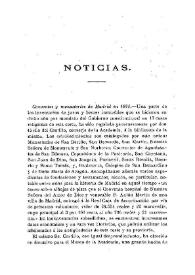 Portada:Noticias. Boletín de la Real Academia de la Historia, tomo 30 (junio 1897). Cuaderno VI / F.F., A.R.V.