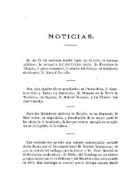 Portada:Noticias. Boletín de la Real Academia de la Historia, tomo 32 (marzo 1898). Cuaderno III / F.F., A.R.V.