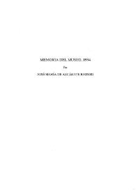 Portada:Memoria del Museo, 1994 / José María de Azcárate Ristori