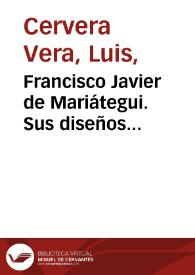 Portada:Francisco Javier de Mariátegui. Sus diseños acuarelados del Puente Medieval de Lerma y otros trabajos / Luis Cervera Vera