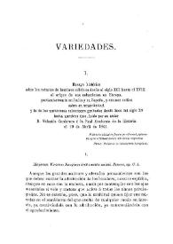 Portada:Ensayo histórico sobre los retratos de hombres célebres desde el siglo XIII hasta el XVIII, el origen de sus colecciones en Europa, particularmente en Italia y en España, y examen crítico sobre su autenticidad y la de las numerosas colecciones grabadas desde fines del siglo XV hasta nuestros días, leído por su autor D. Valentín Carderera a la Real Academia de la Historia el 19 de abril de 1841
