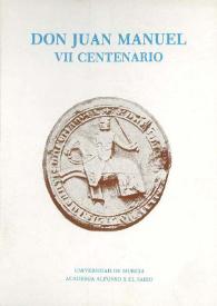 Portada:Don Juan Manuel VII Centenario