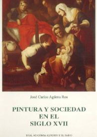Portada:Pintura y sociedad en el siglo XVII : Murcia, un centro del barroco español / José Carlos Agüera Ros