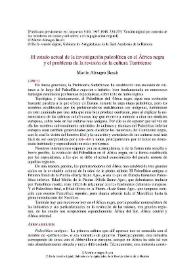 Portada:El estado actual de la investigación paleolítica en el África negra y el problema de la revisión de la cultura Tumbiense / Martín Almagro Basch