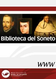 Portada:Biblioteca del Soneto / compilador Ramón García González