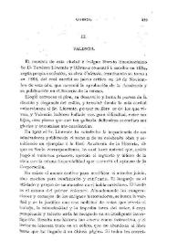 Portada:Valencia / Manuel Danvila