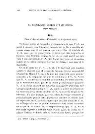 Portada:El Emperador Carlos V y su corte. (1522-1539) [156] / A. Rodríguez Villa