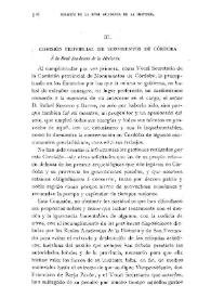 Portada:Comisión Provincial de Monumentos de Córdoba / Enrique Romero de Torres
