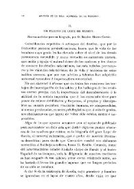 Portada:Un pleito de Lope de Rueda : (Nuevas noticias para su biografía, por D. Narciso Alonso Cortés) / El Marqués de Laurencín