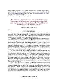 Portada:Los tetrásticos o epigramas de cuatro versos del eruditísimo varón San Gregorio Nacianceno, llamado por excelencia el teólogo, traducidos del griego en octava rima castellana por Don Pedro Mudarra de
Avellaneda, poeta desconocido del siglo XVI / Manuel Cañete