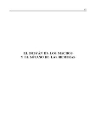 El desván de los machos y el sótano de las hembras / Luis Riaza; introducción de Alberto Castilla