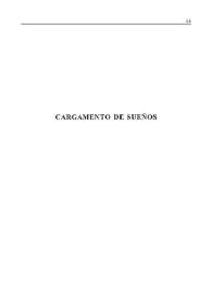 Portada:Cargamento de sueños [Fragmento] / Alfonso Sastre; introducción de Mariano de Paco