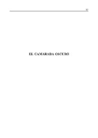 Portada:El camarada oscuro [Fragmento] / Alfonso Sastre; introducción de Carlos Gil