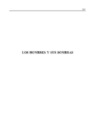 Portada:Los hombres y sus sombras [Fragmento] / Alfonso Sastre; introducción de César de Vicente Hernando