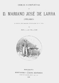 Portada:El arte de conspirar : comedia en cinco actos y en prosa / [traducida del francés por ]D.Mariano José de Larra (Fígaro);  ilustradas con grabados intercalados en el texto por Don J.Luis Pellicer