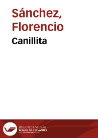 Portada:Canillita / Florencio Sánchez