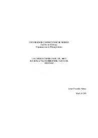 Portada:Las correcciones en el Ms. 10075 B.N. en la transmisión del texto de Vitruvio / Javier Fresnillo Núñez