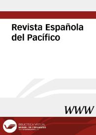 Portada:Revista Española del Pacífico