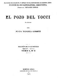 Portada:El pozo del Yocci / Juana Manuela Gorriti