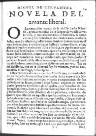 Portada:El amante liberal / de Miguel de Ceruantes Saauedra