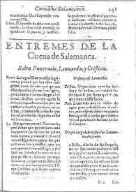 Portada:La cueua de Salamanca / por Miguel de Ceruantes Saauedra ...
