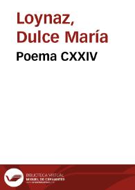 Portada:Poema CXXIV / Dulce María Loynaz