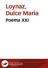 Portada:Poema XXI / Dulce María Loynaz