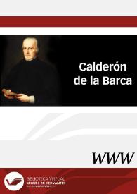 Portada:Calderón de la Barca / dirigido por Evangelina Rodríguez Cuadros, coordinado por Beatriz Aracil