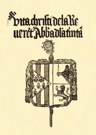 Portada:Vita Christi de la Reverent Abbadessa de la Trinitat / presentació a cura d'Albert G. Hauf