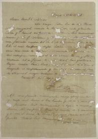 Portada:[Carta a Escolástico Andrade. Curazao 15 de septiembre de 1848] / José Antonio Páez
