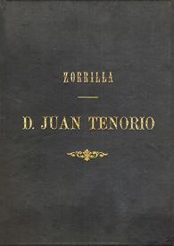 Portada:Don Juan Tenorio : drama religioso-fantástico en dos partes / por José Zorrilla; edición de Joaquín Juan Penalva