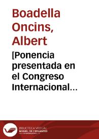 Portada:[Ponencia presentada en el Congreso Internacional \"Autor teatral y siglo XX\" : Madrid 26-11-98] / Albert Boadella