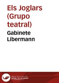 Portada:Gabinete Libermann / Els Joglars
