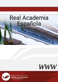 Portada:Real Academia Española (RAE) / dirección Juan Antonio Ríos Carratalá
