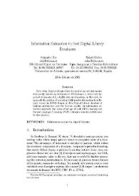 Portada:Aplicación de Técnicas de Extracción de Información a Bibliotecas Digitales (Applying Information Extraction Techniques to DLs) / Alejandro Bia and Rafael Muñoz