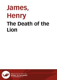 Portada:The Death of the Lion / Henry James