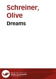 Portada:Dreams / Olive Schreiner