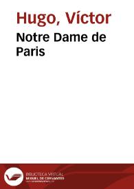 Portada:Notre Dame de Paris / Victor Hugo