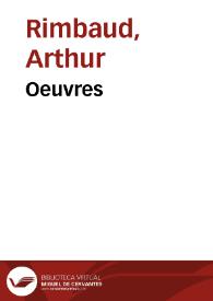 Portada:Oeuvres / Arthur Rimbaud