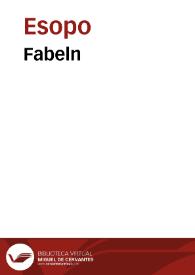 Portada:Fabeln / Aesop