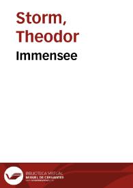 Portada:Immensee / Theodor Storm