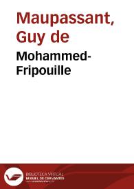 Portada:Mohammed-Fripouille / Guy de Maupassant