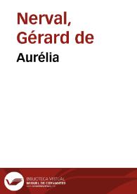 Portada:Aurélia / Gerardo de Nerval