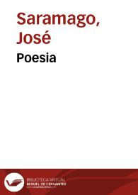 Portada:Poesia / José Saramago